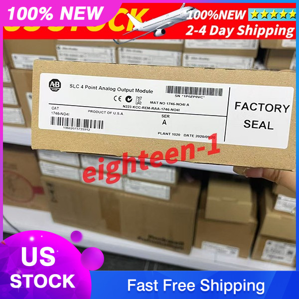 New Sealed Allen Bradley 1746-NO4I SER A SLC 500 Analog Output Module