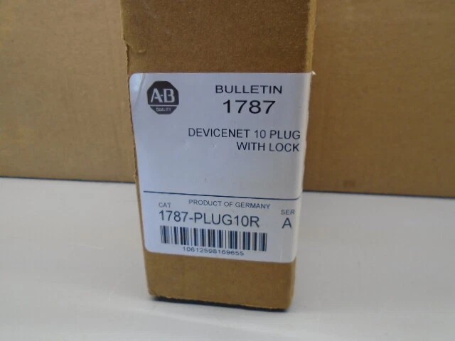 New in Box AB 1787-PLUG10R/A DNet Open Style 10 Position Connector Free Ship USA