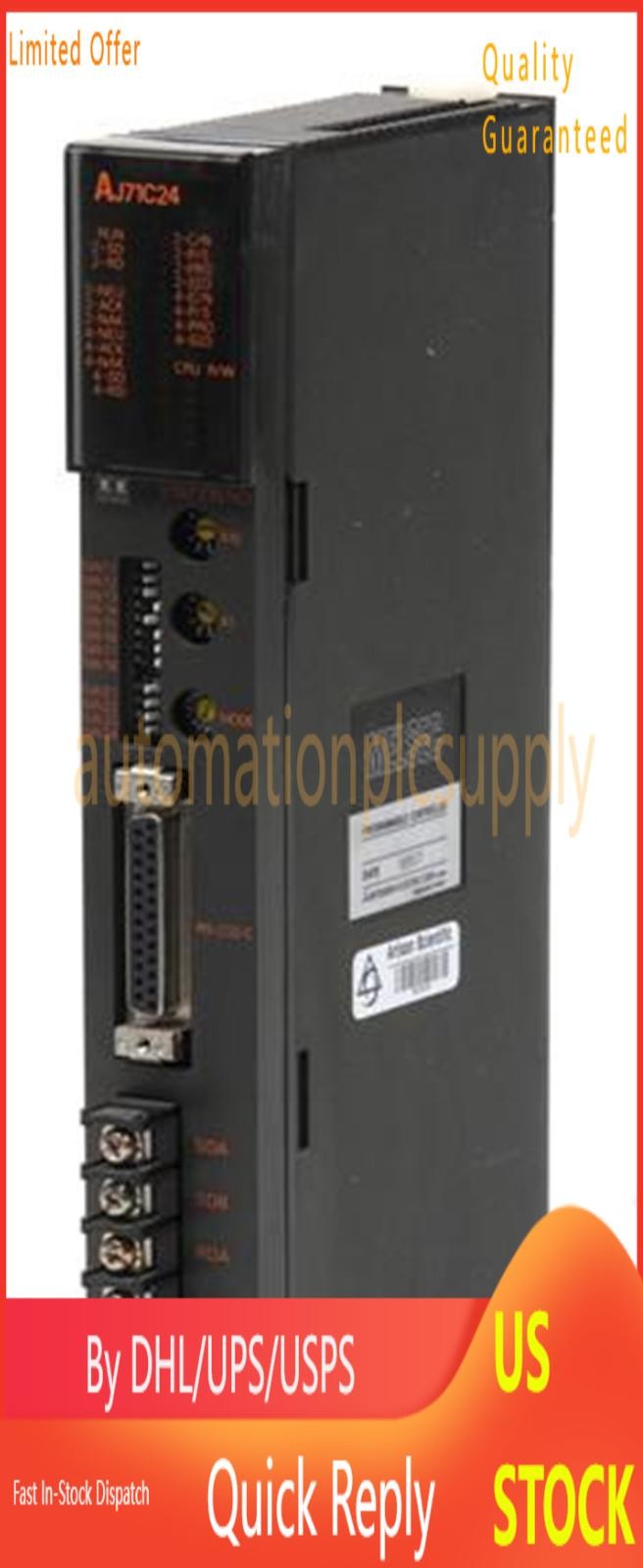 1PC New Mitsubishi AJ71C24 PLC Module Expedited Shipping