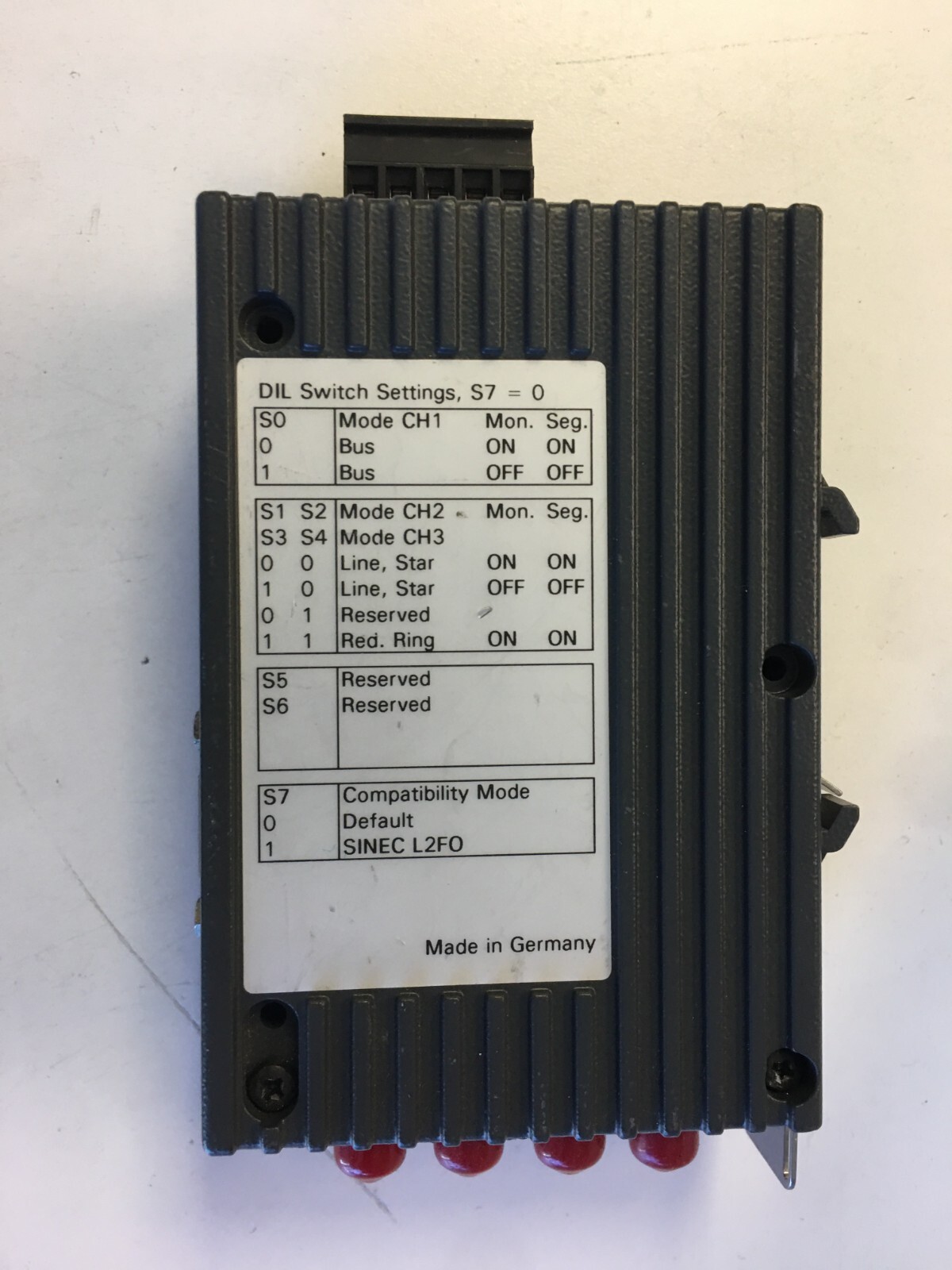 Siemens Optical Link Module 6GK1502-3CB10 6GK1 502-3CB10 -used 30 day wty