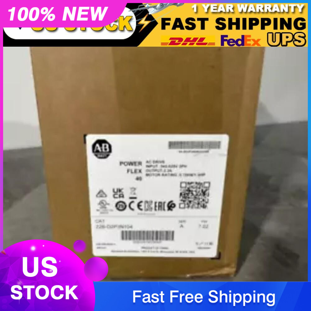 Allen Bradley 22B-D2P3N104 22BD2P3N104 PowerFlex 40 AC Drive SURPLUS IN BOX
