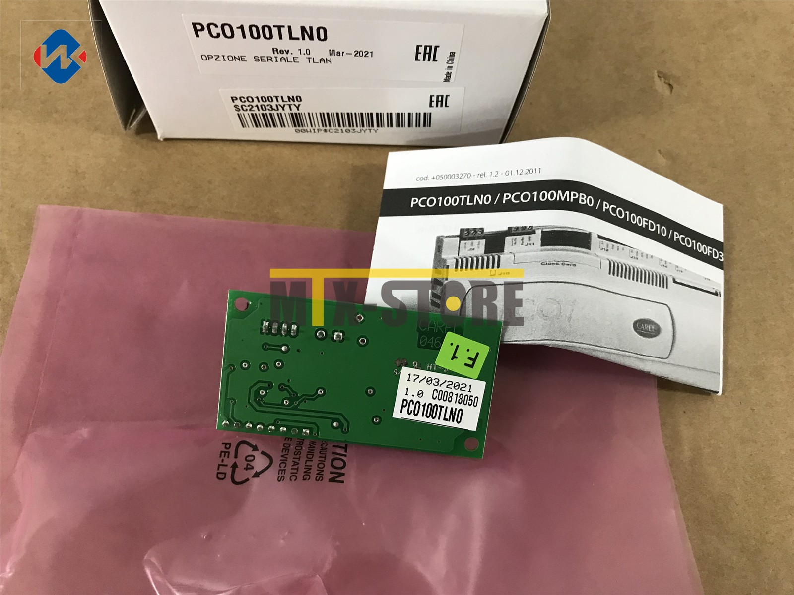 1QTY New CAREL Communication Card PCO100TLN0