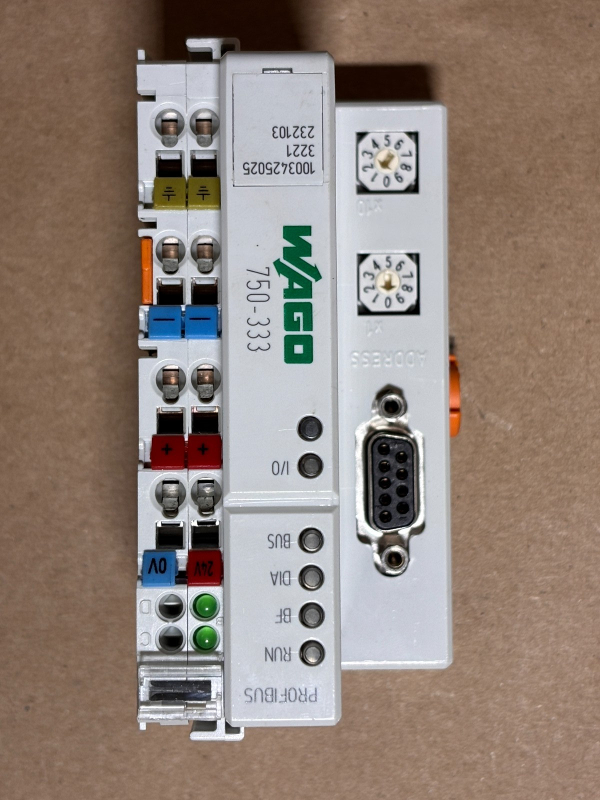 WAGO 750-333 – Fieldbus Coupler for Profibus DP – PLC Processor Module