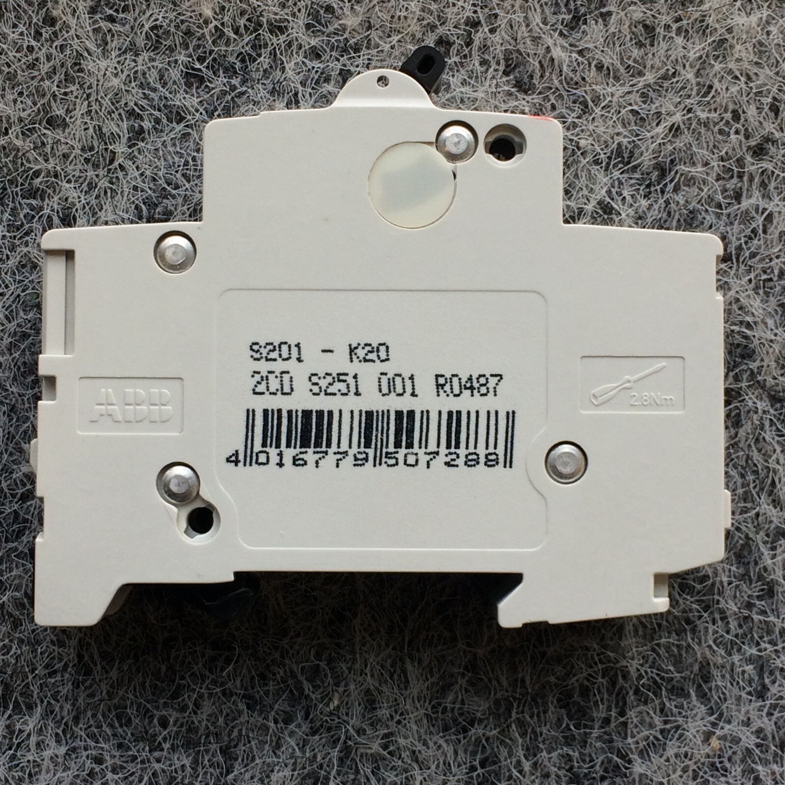ABB S201-K20 / S201K20 20A Circuit Breaker