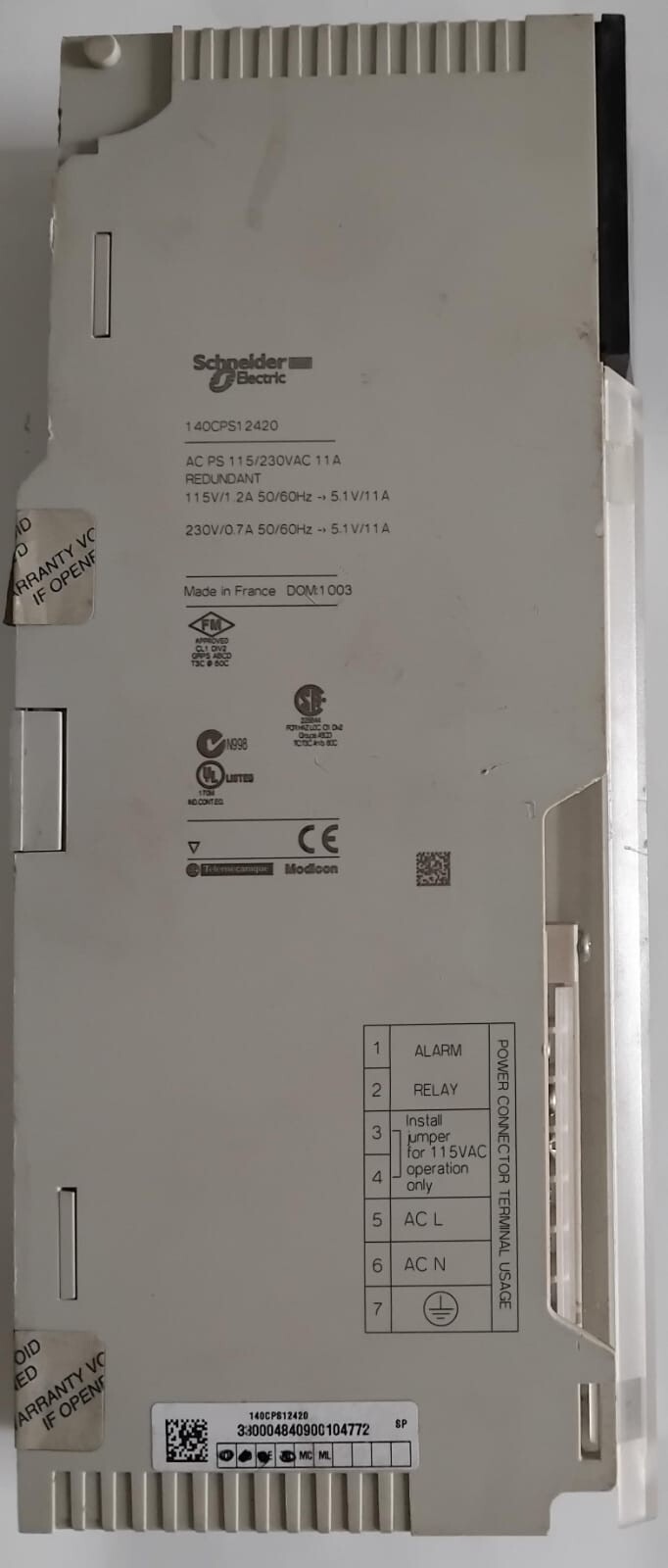 Schneider Electric 140CPS12420 Used Tested