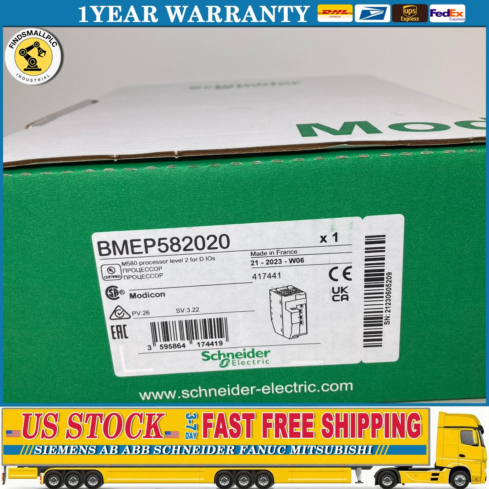 SCHNEIDER ELECTRIC BMEP582020 / 417441 , M580 Processor, NEW 2023