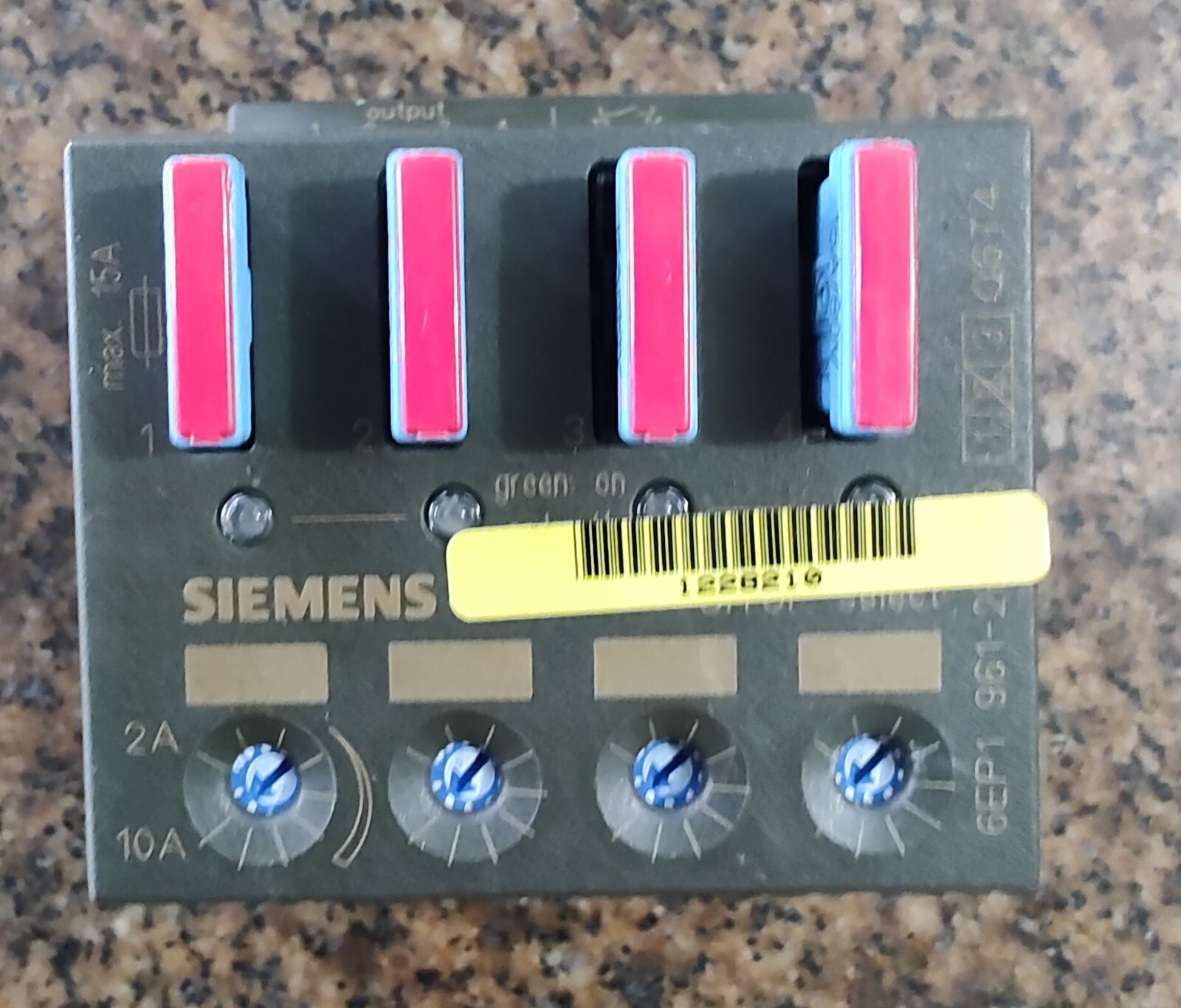 SIEMENS DIAGNOSTIC MODULE 1P 6EP1961 -2BA00