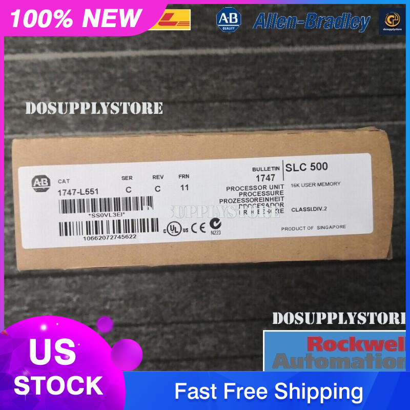 New Factory Sealed AB 1747-L551 / C SLC 500 5/05 CPU Processor Unit 1747-L551