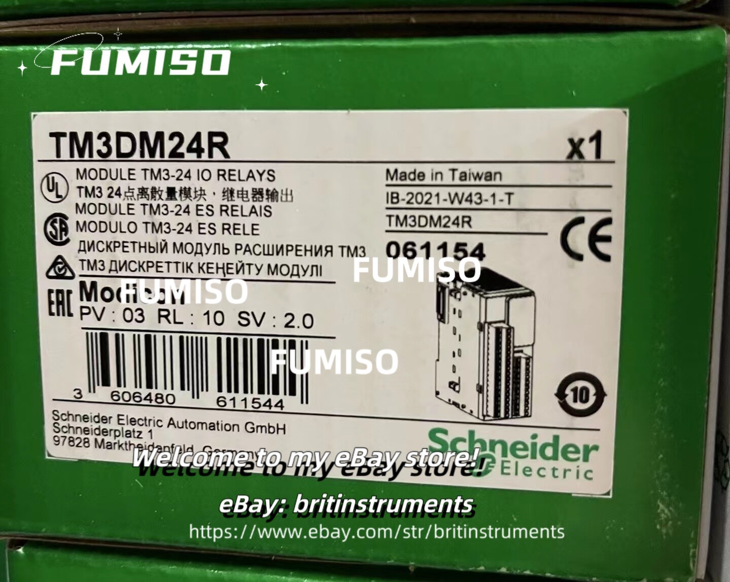 1PC New Schneider TM3DM24R PLC Module In Box Expedited Shipping#br