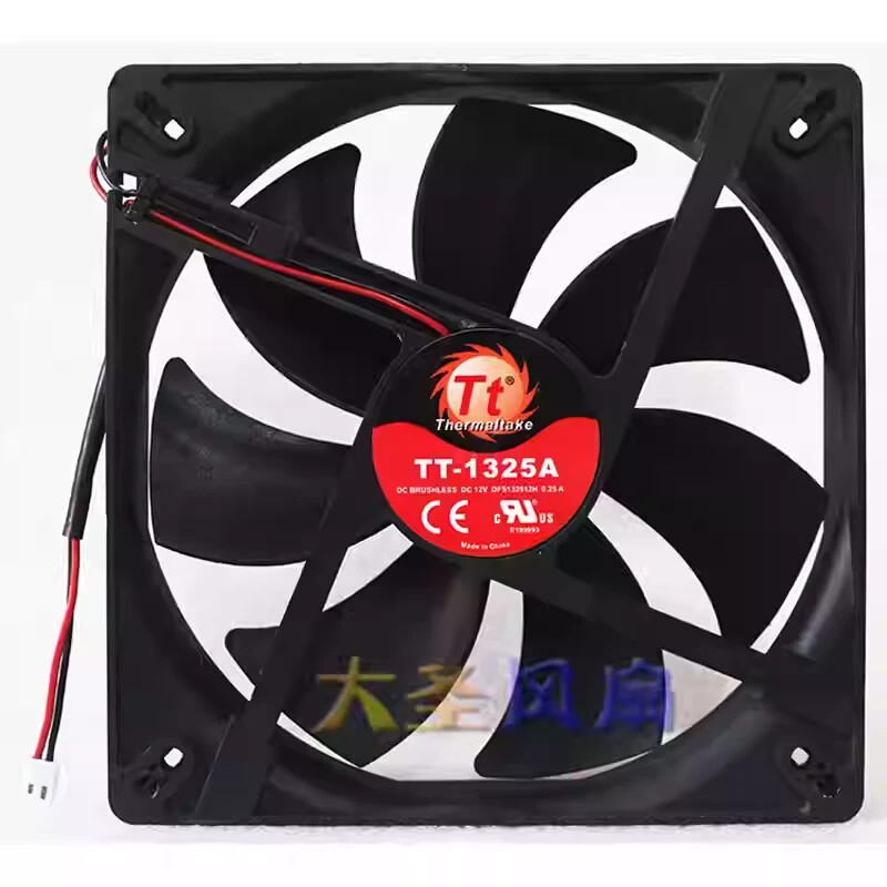 1pcs Thermaltake TT-1325A 12V 0.25A 14025 2-Wire Dual-Ball Power Supply Case Fan