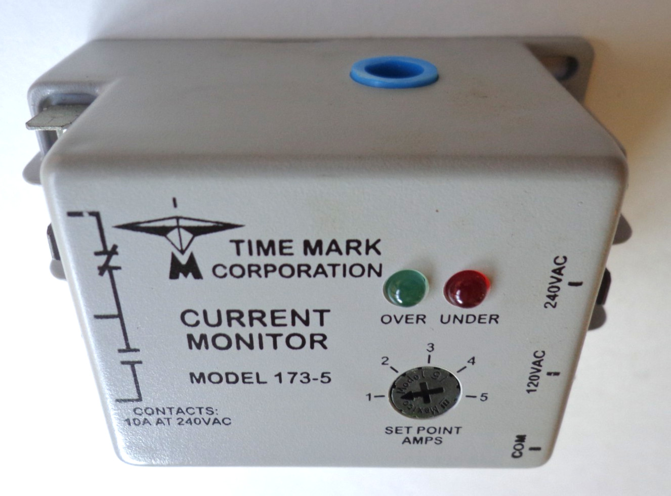 Time Mark Corp. Model 173-5 AC Current Monitor, 120/240VAC, New!!