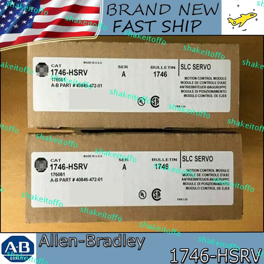 New Factory Sealed Allen-Bradley 1746-HSRV SLC Servo Control Module User Manual