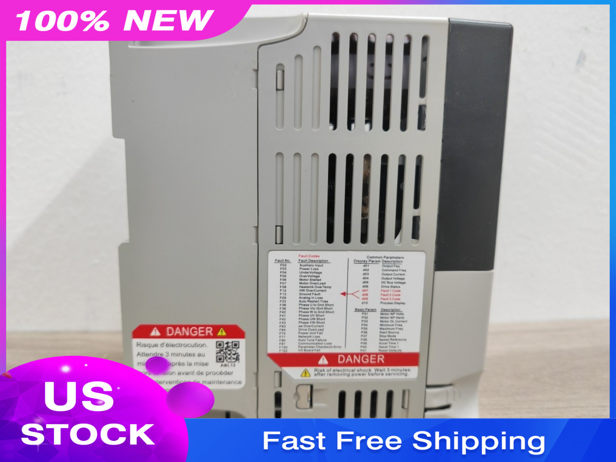 22AD2P3N104 Allen-Bradley 22A-D2P3N104 /A 4 0.75 kW 1 HP AC Drive US Free Tax