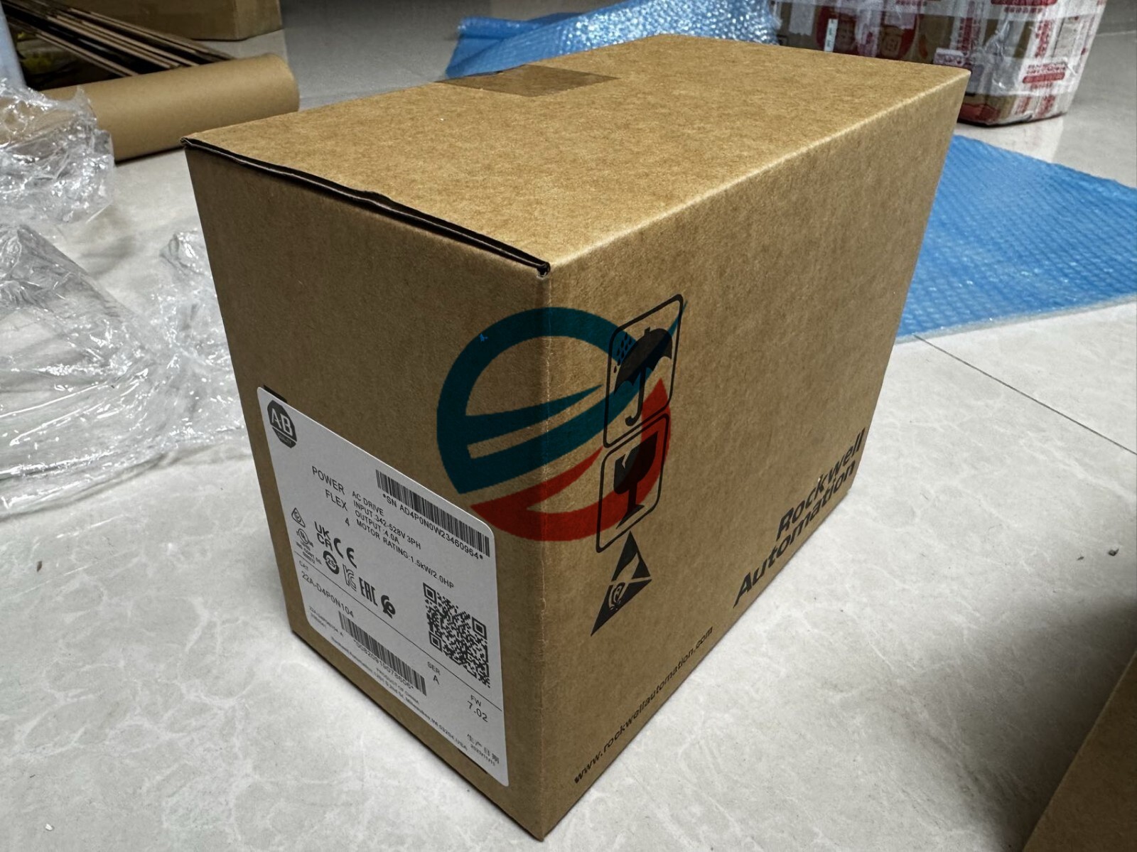 22A-D4P0N104 Allen-Bradley Powerflex 4 1.5KW 2HP AC Drive 22AD4P0N104