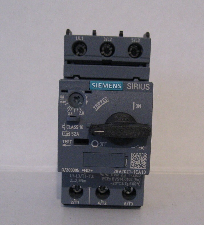 New Siemens 3RV2021-1EA10, 3RV20211EA10 Breaker