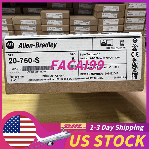 New Sealed Allen Bradley 20-750-S Safe Speed Monitor Free Shipping