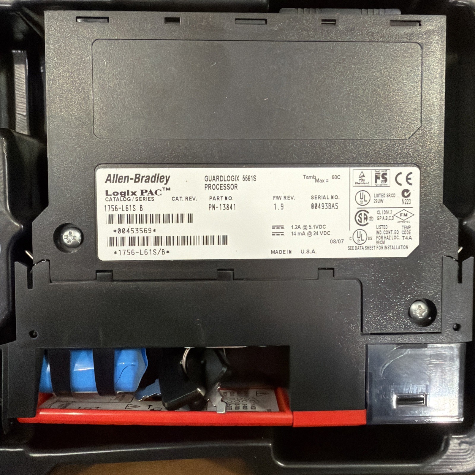 1756-L61S /B Allen Bradley Controllogix Gaurdlogix PLC 1756L61S N6
