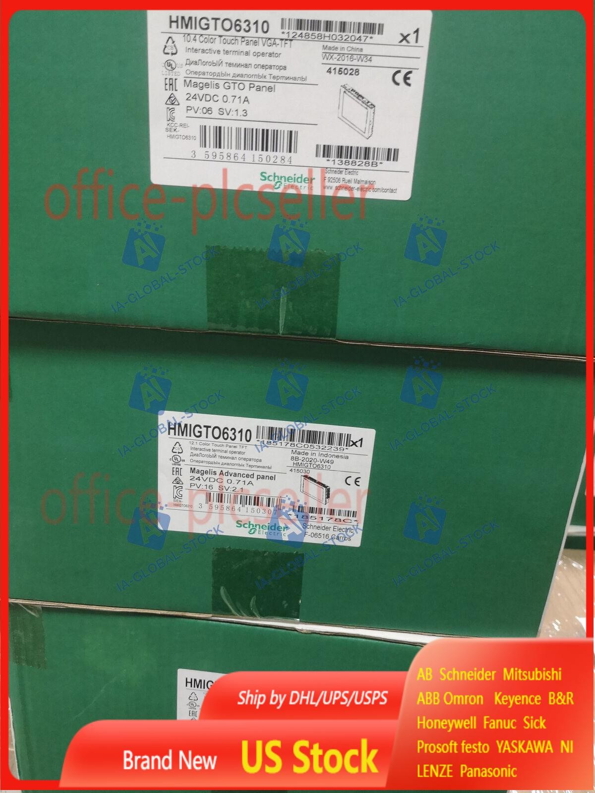 New In Box Schneider HMIGTO6310 Touch Screen