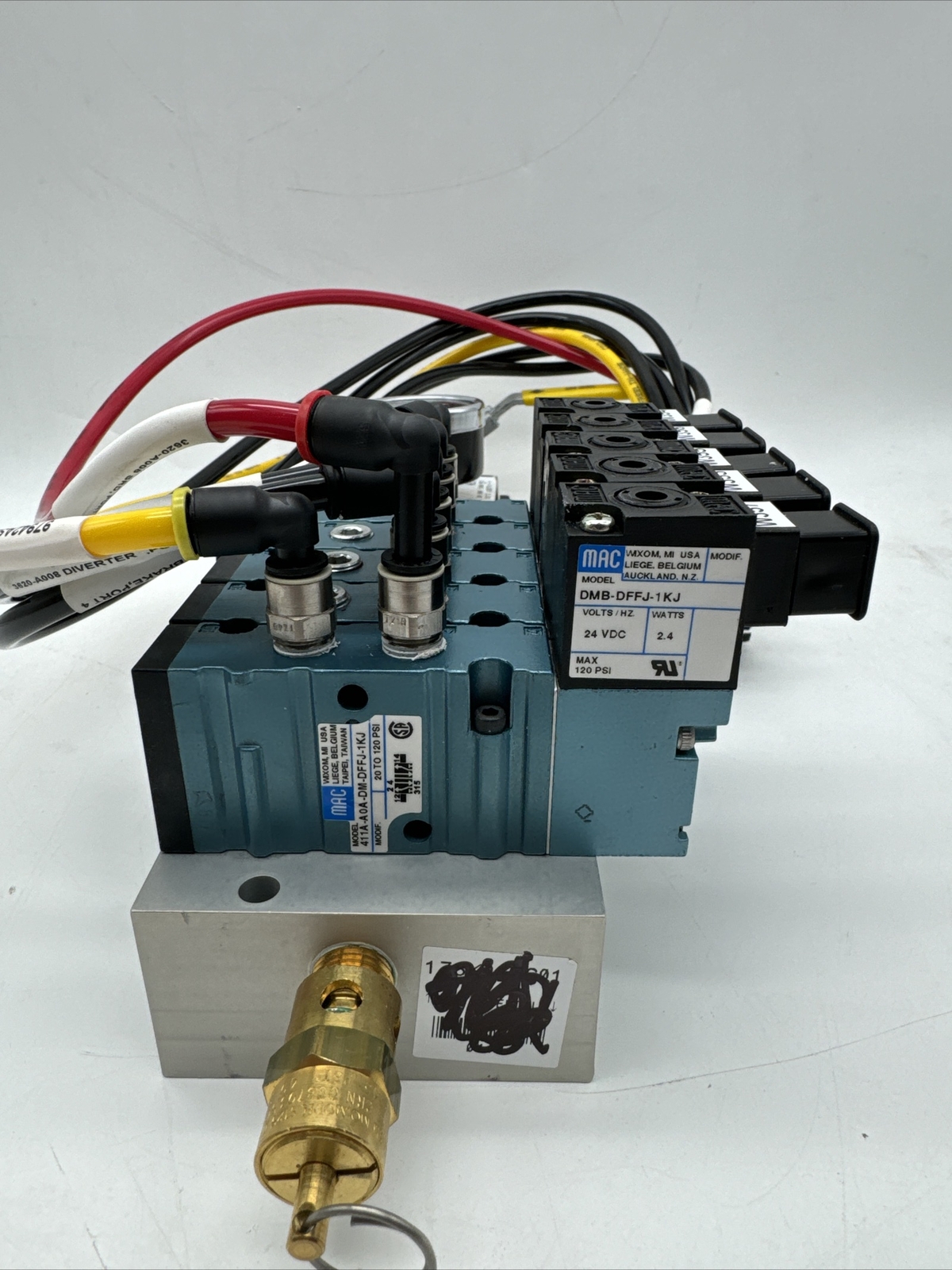 MAC & Watts 173K947G01 / 3AAFLT-07-B-0004 5 Solenoid Valve Assembly- Northrop
