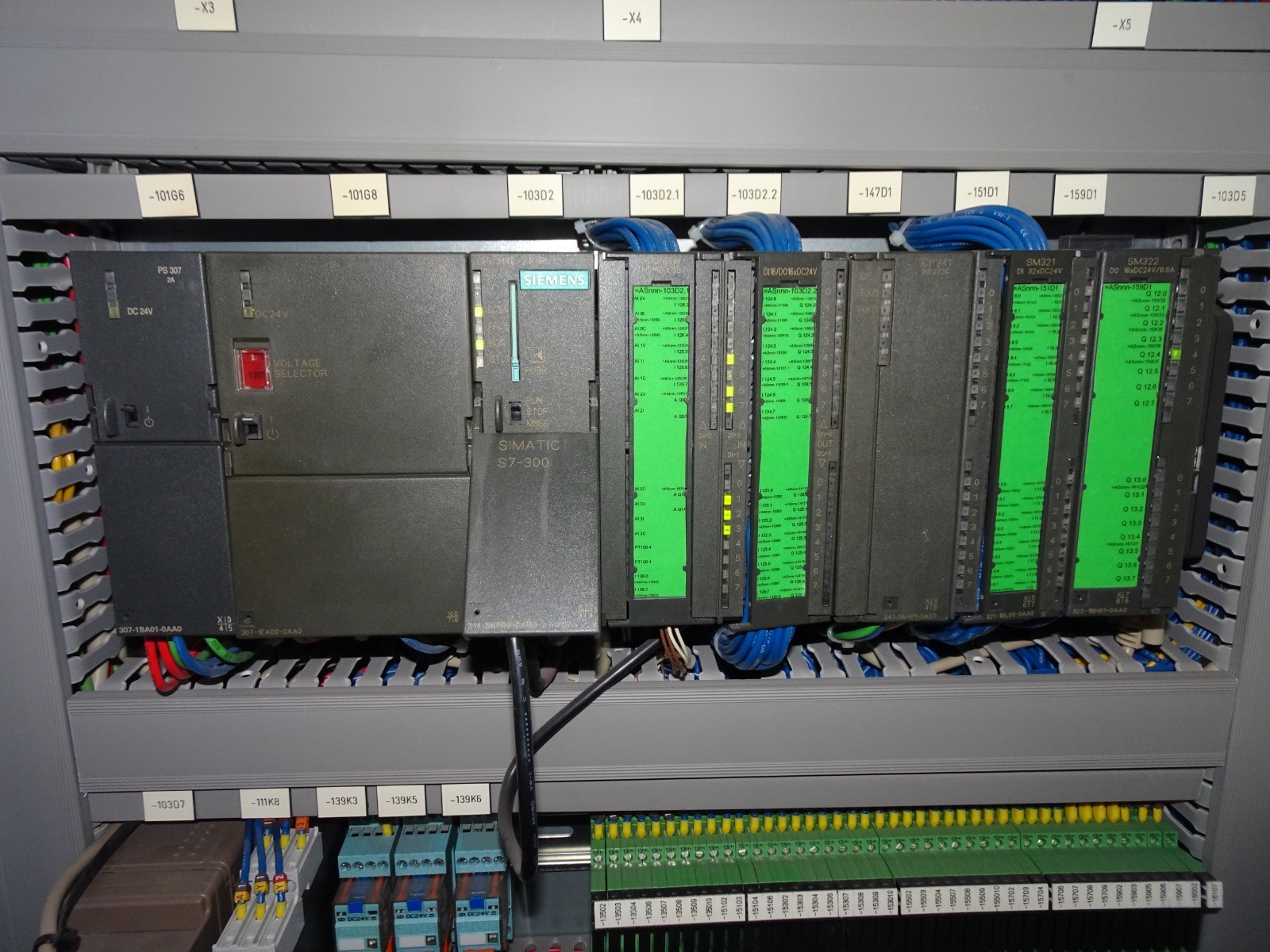 SIEMENS CPU314C, CP341, PS-307 2A &5A, SM321 &322, SIMATIC S7-300 RACK