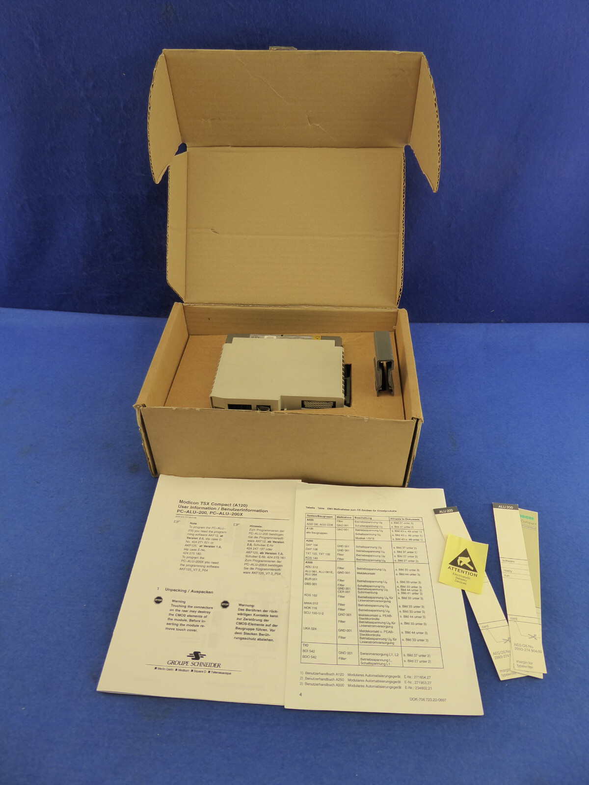 AEG ALU 200 6728-042.244690 CPU Modicon TSX Compact A120 Schneider PC-BALU-200
