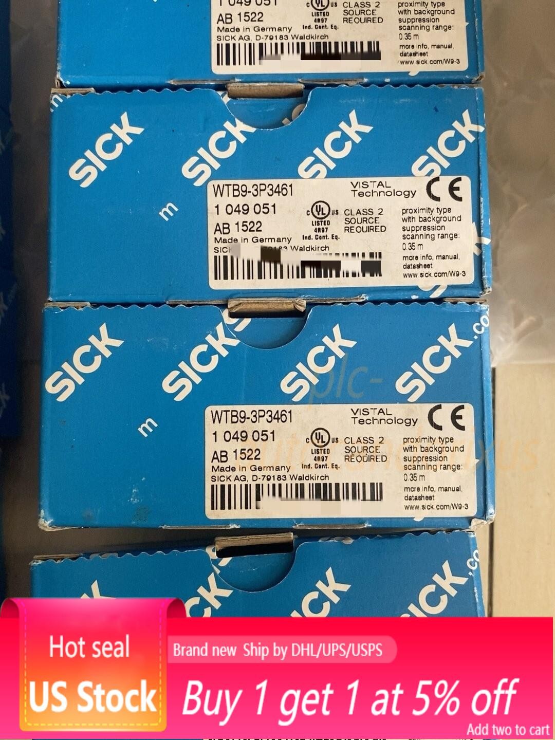 SICK WTB9-3P3461 Photoelectric sensor Brand New air transport