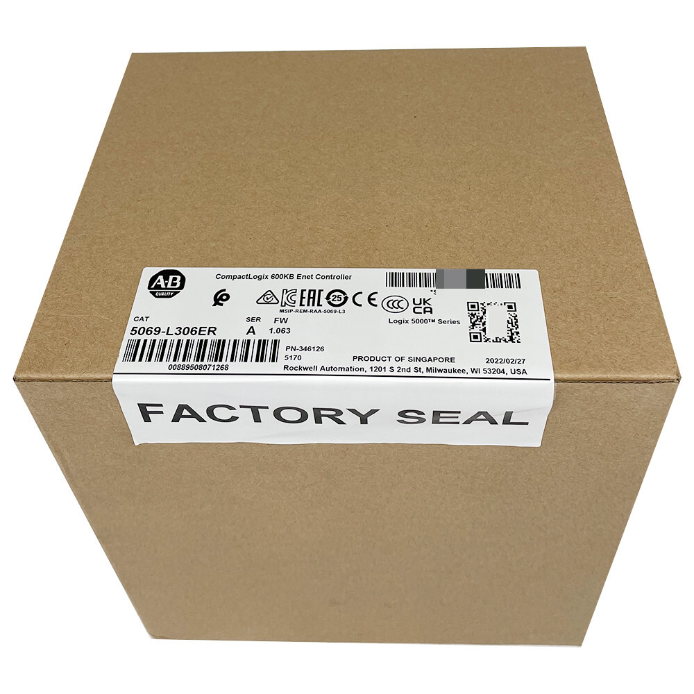 Allen-Bradley 5069-L306ER CompactLogix 600KB Enet Controller AB 5069L306ER