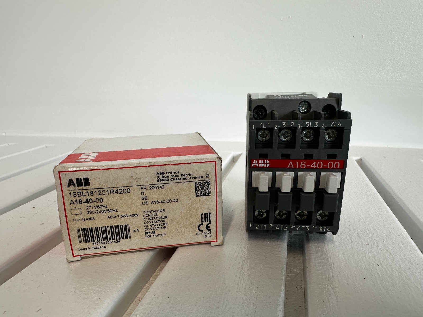 LOT of 3 – New ABB Contactor A16-40-00 110V~120V IN BOX – FREE SHIPPING