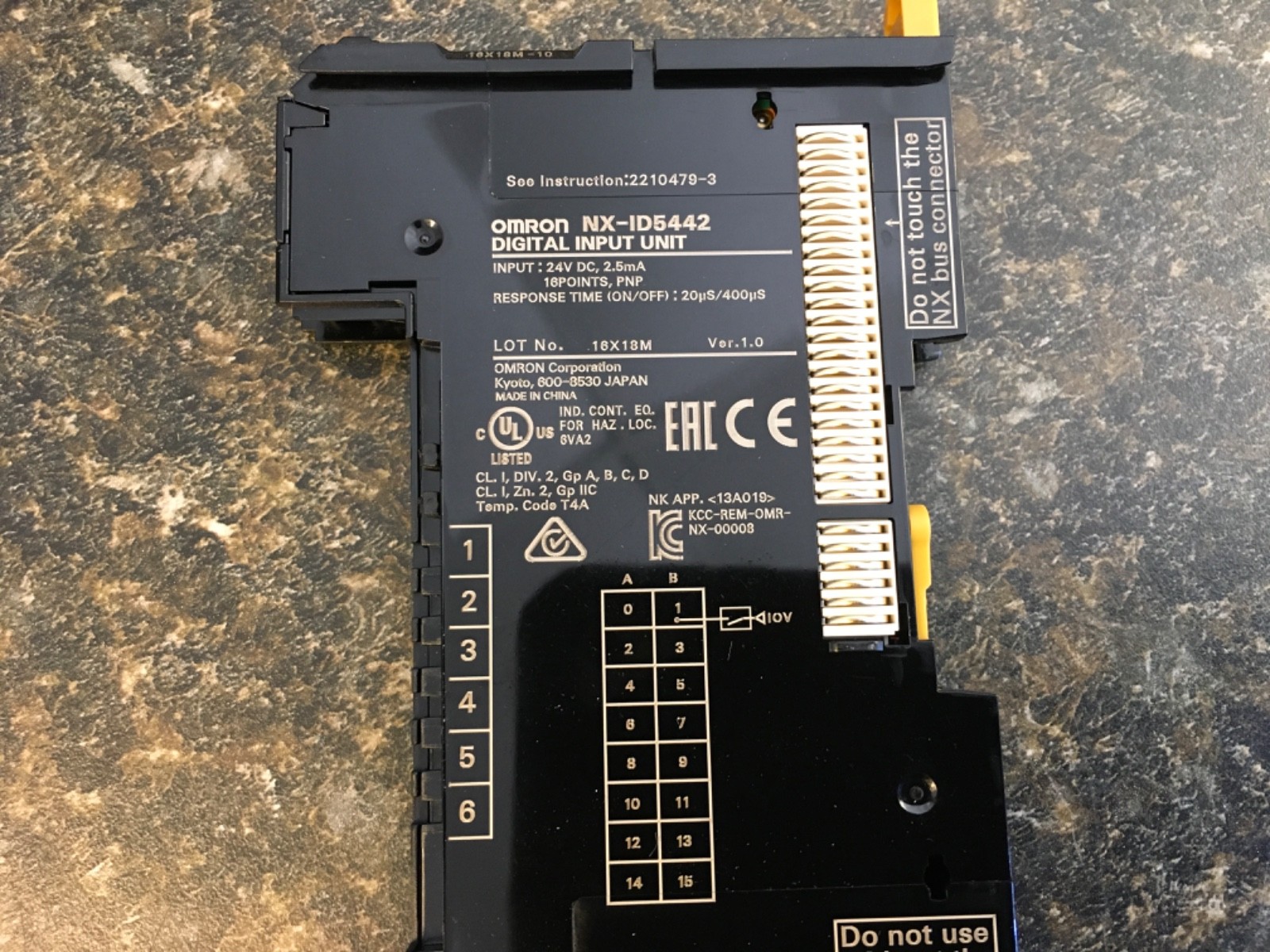 Omron NX-ID5442 Digital Input Unit 24VDC (KB)