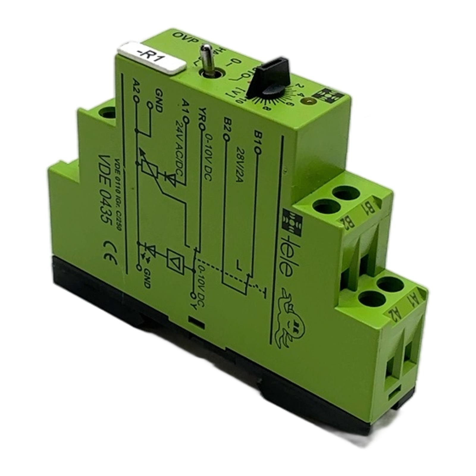 VDE0435 TELE, Helo Manual Override Module 24V AC/DC 0-10V OVP 1, VDE0435, ……