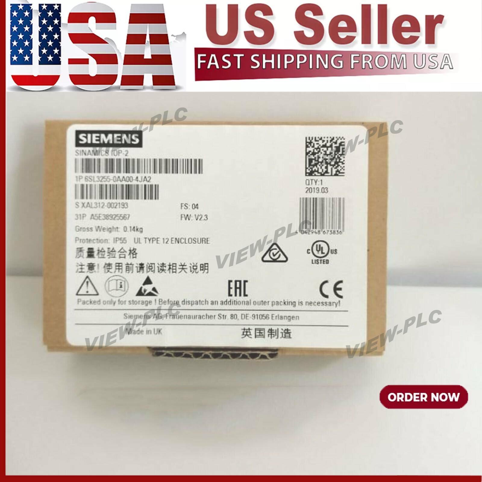 New Siemens 6SL3255-0AA00-4JA2 G Intelligent Operator Panel 6SL3 255-0AA00-4JA2