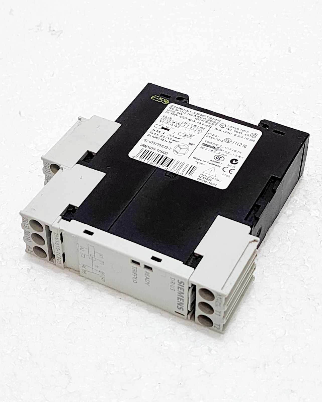 SIEMENS NEW 3RN1010-1CB00 PLC STANDARD UNIT AUTO THERMISTOR MOTOR PROTECTION 24V