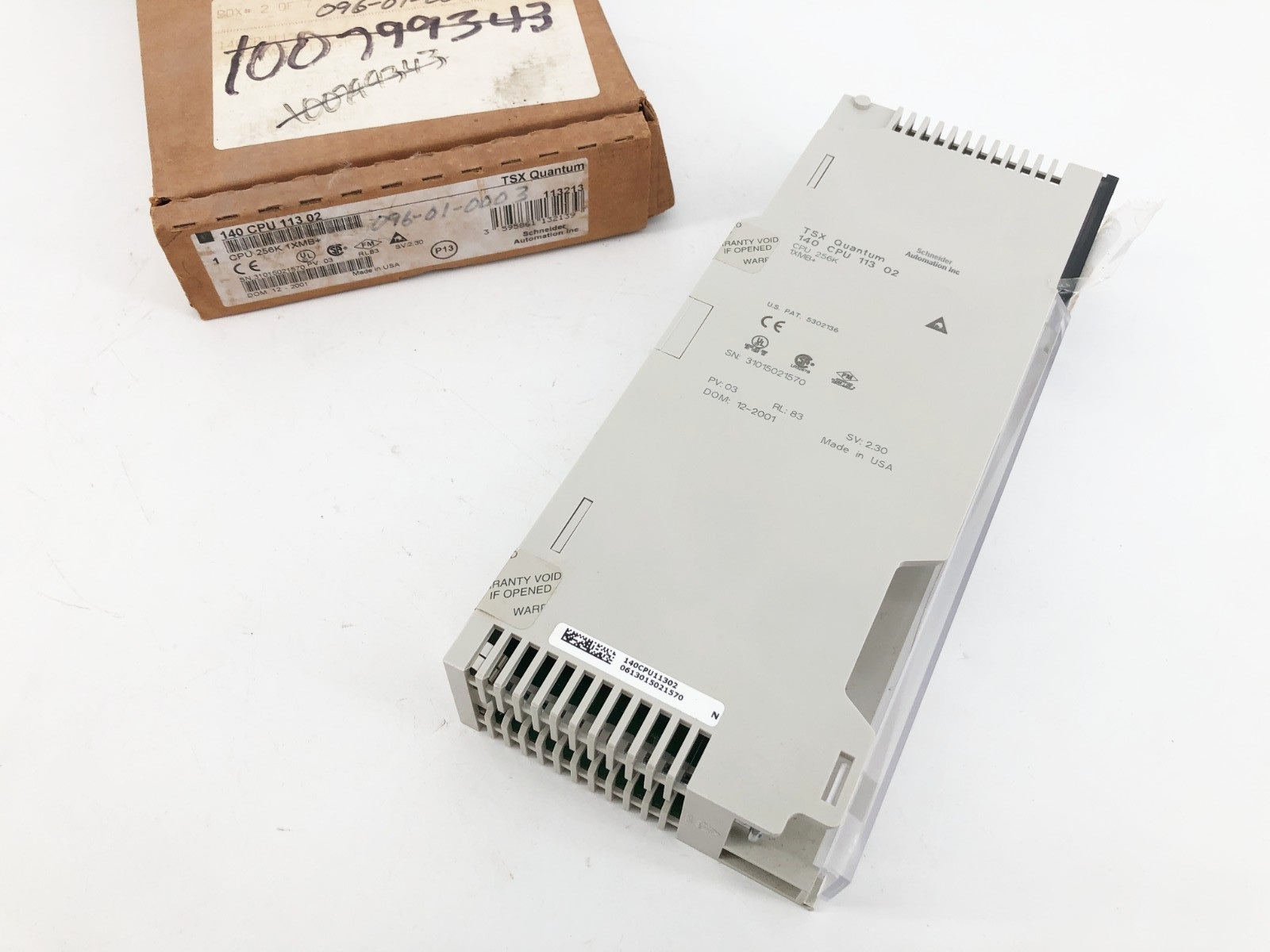 New Schneider Automation 140CPU11302 Modicon Controller Board CPU 256K 1XMB+