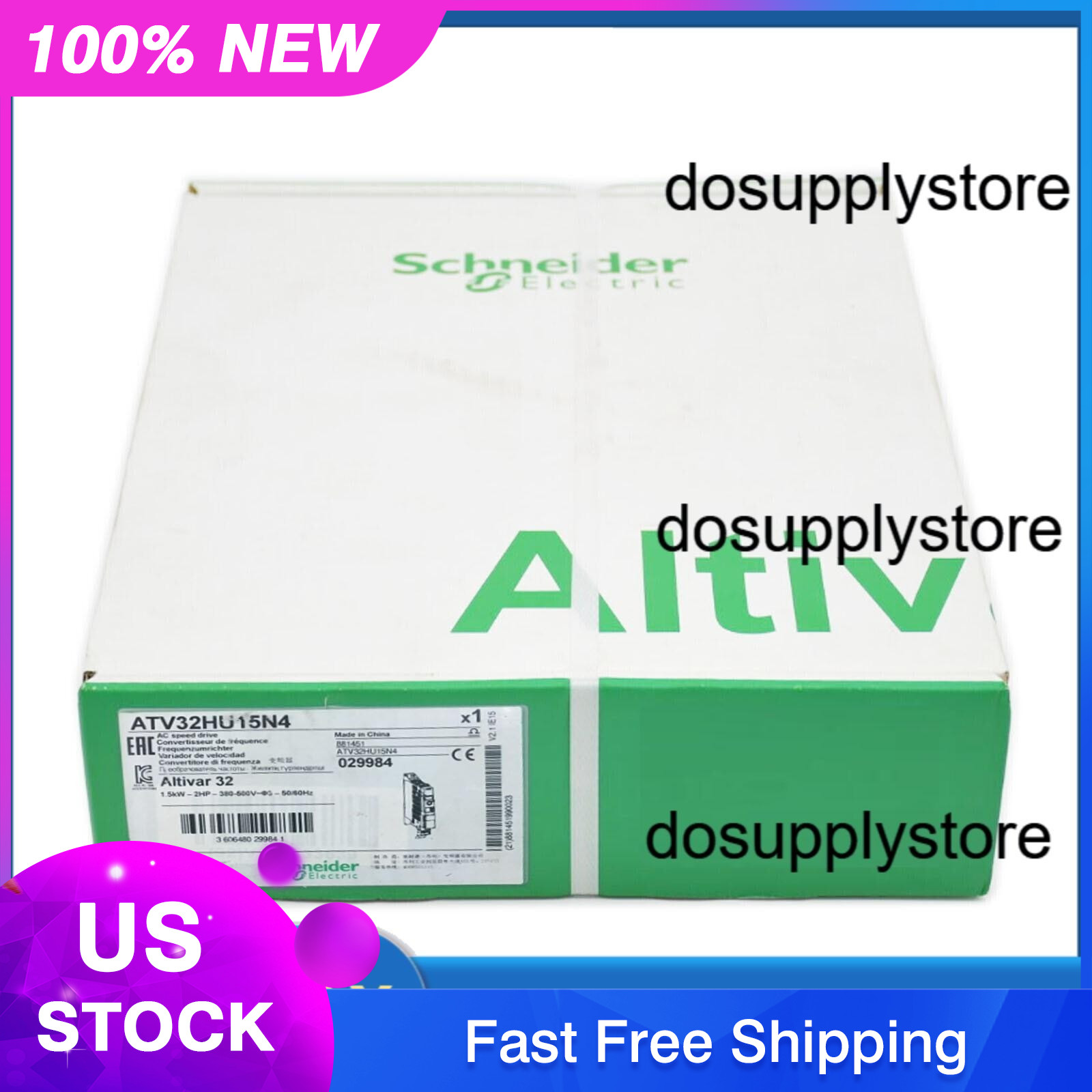 ATV32HU15N4 Inverter ATV32HU15N4 In Box US Free TAX