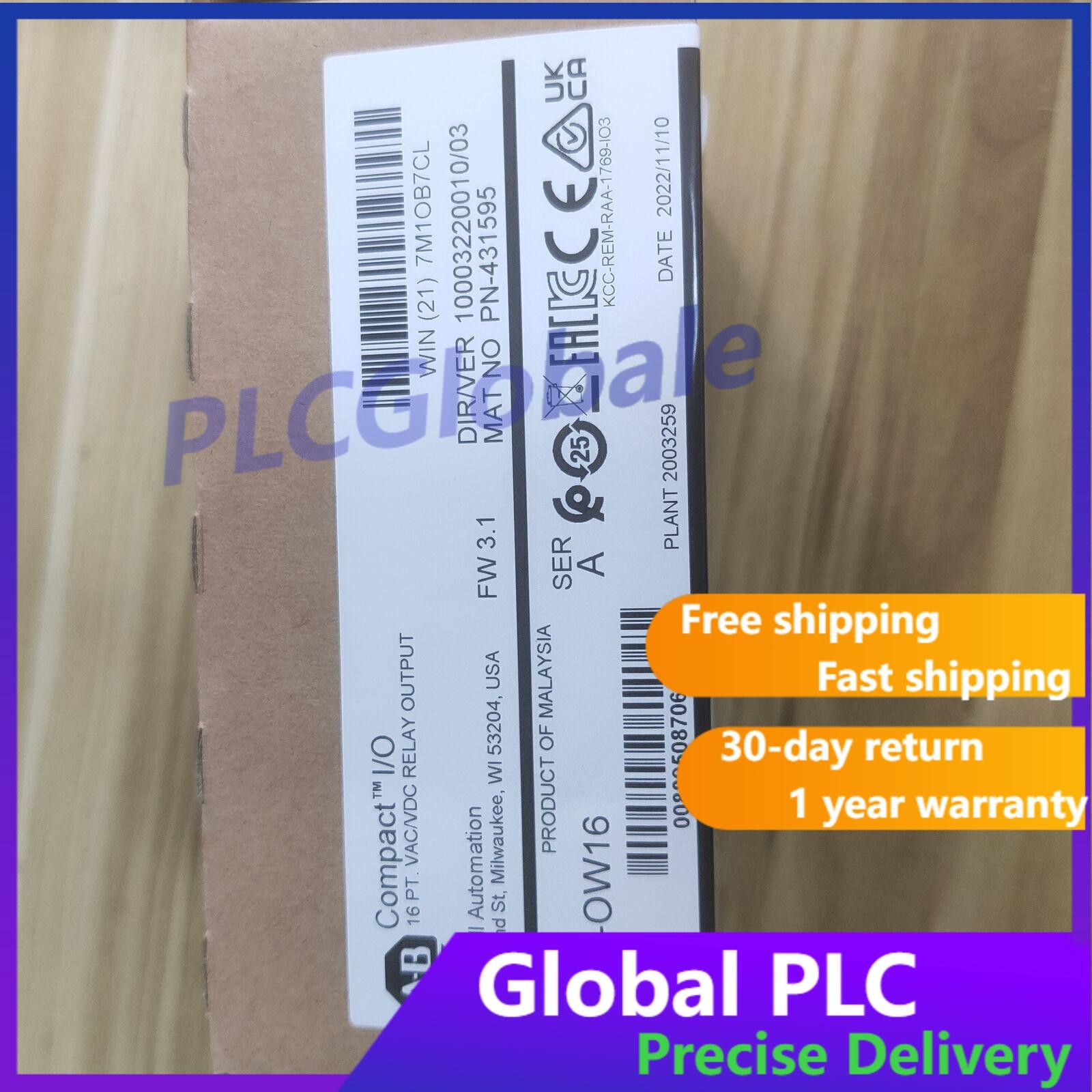New Sealed Allen-Bradley 1769-OW16 CompactLogix Relay Output Module US Free Tax