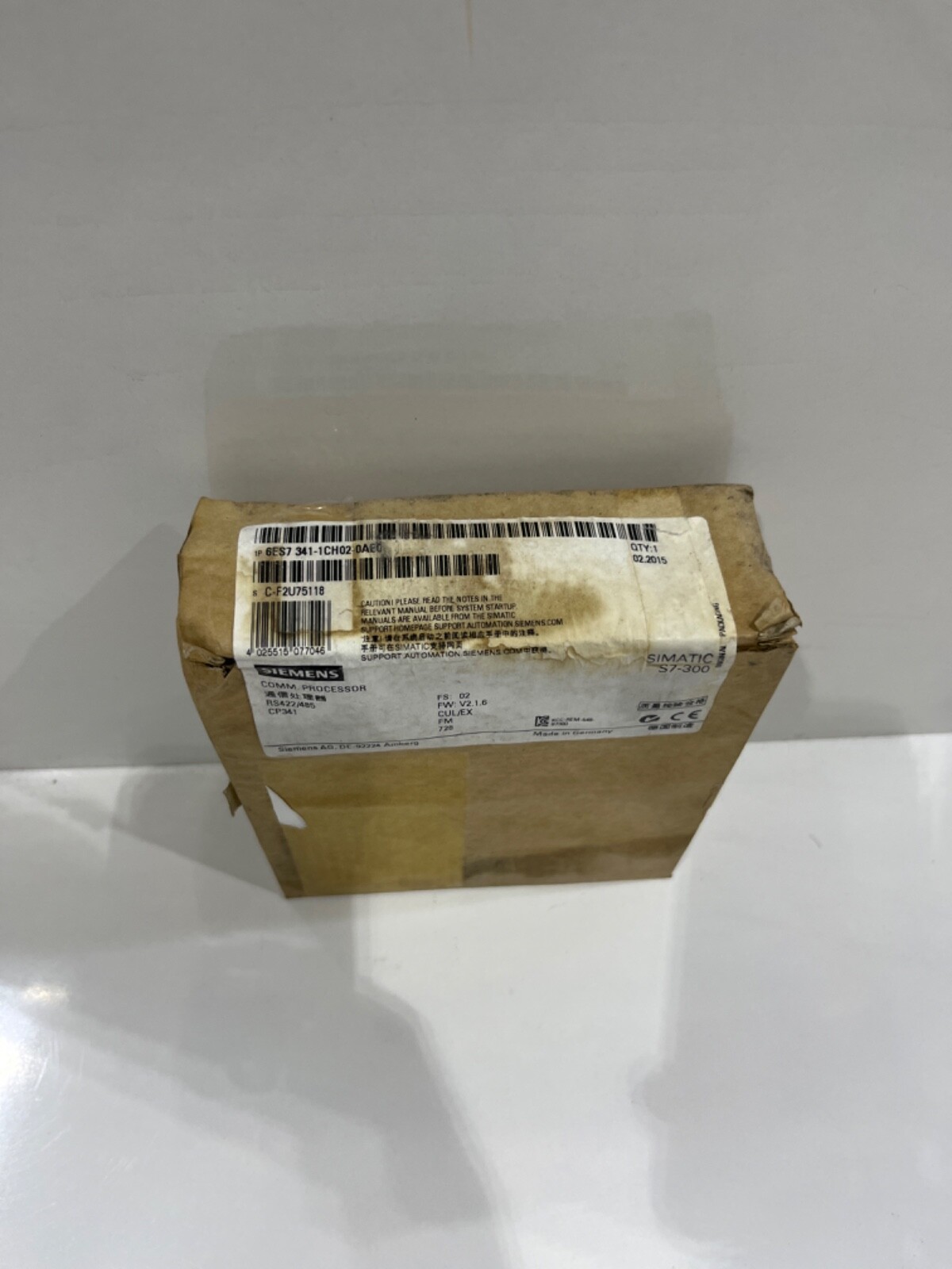 Siemens CP341 6ES7 341-1CH02-0AE0 6ES7341-1CH02-0AE0 COMM. PROCESSOR