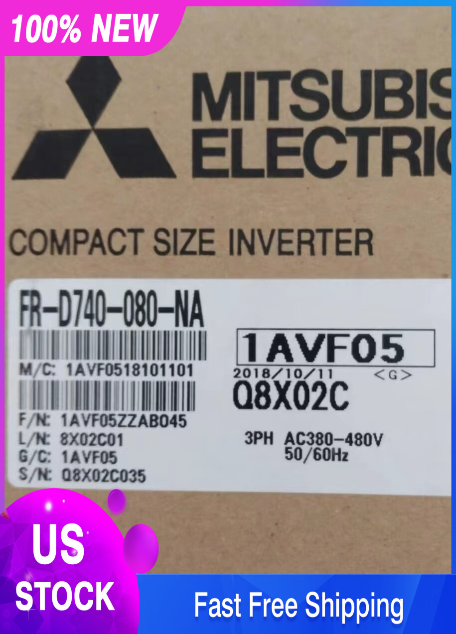 New Factory Sealed FR-D740-080-NA Mitsubishi FR-D740-080-NA Free shipping