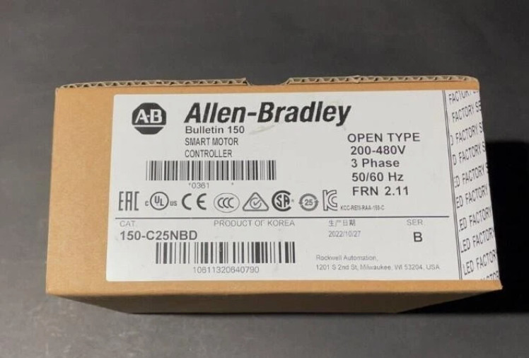 New Sealed Factory Allen-Bradley 150-C25NBD Smart Motor Controller