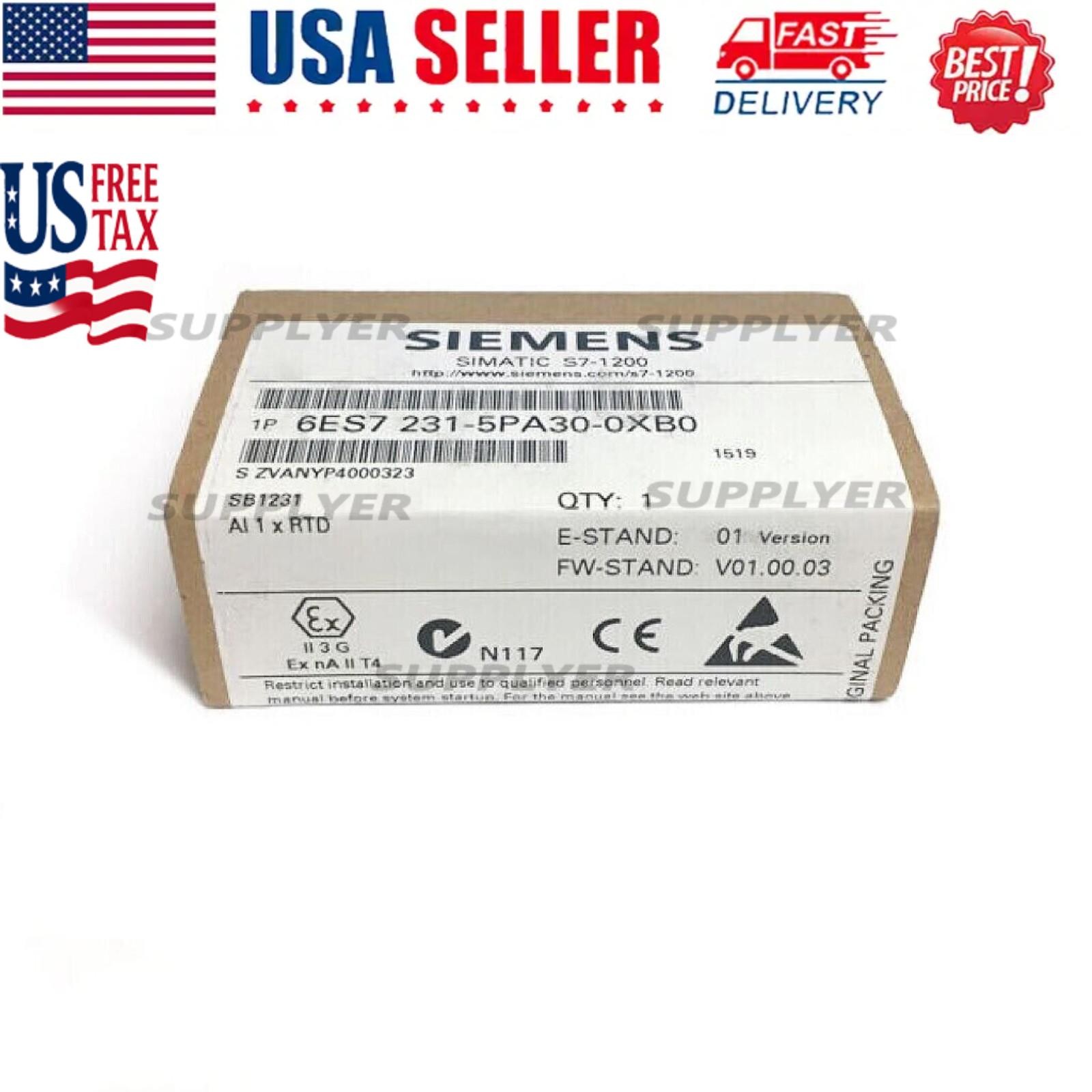 New Siemens 6ES7231-5PA30-0XB0 1231RTD 6ES72315PA300XB0 S7-1200 Analog input