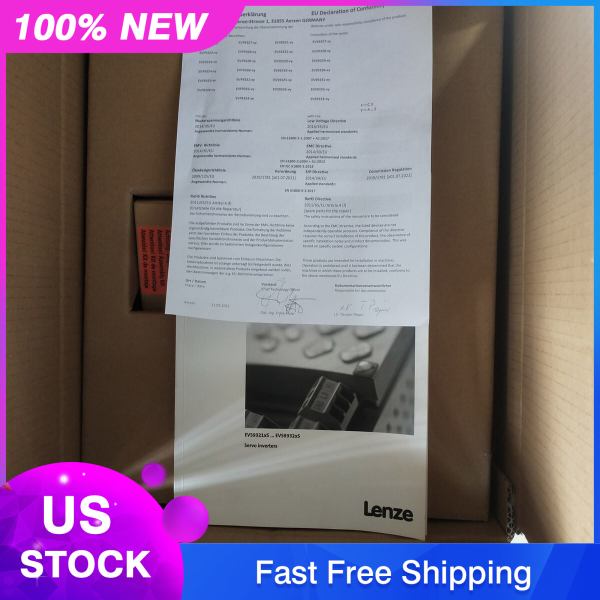 1PC Lenze EVS9326-EKV004 EVS9326EKV004 Inverter New In Box