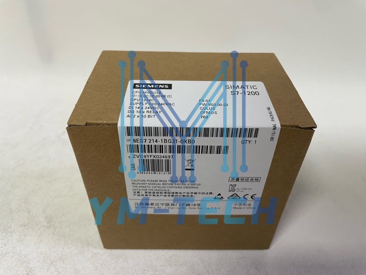 New Siemens 6ES7214-1BG31-0XB0 SIMATIC S7-1200 6ES7 214-1BG31-0XB0