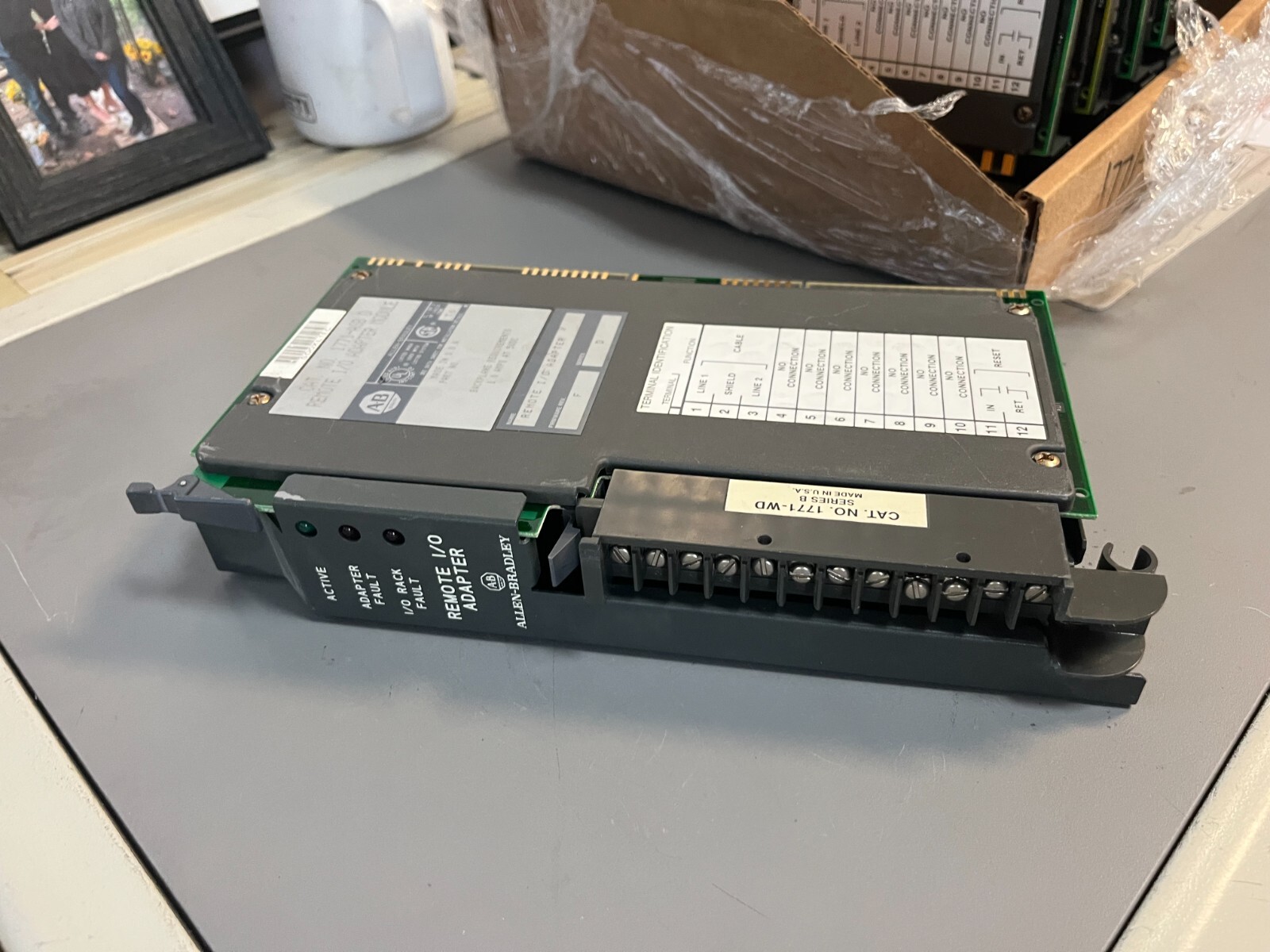 Allen-Bradley Remote I/O Adapter Module 1771-ASB Ser D F/W F