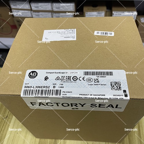 New Sealed Allen Bradley 5069-L306ERS2 Compact GuardLogix Safety Controller PLC