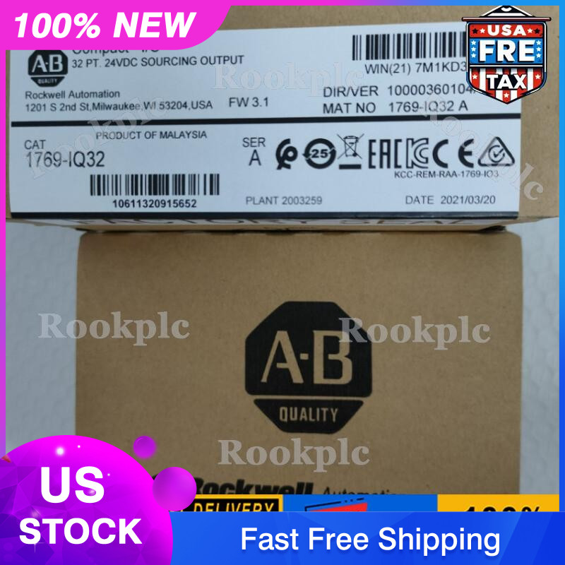 Factory Sealed AB 1769-IQ32 /A CompactLogix 24V DC Input Module 1769IQ32 NEW