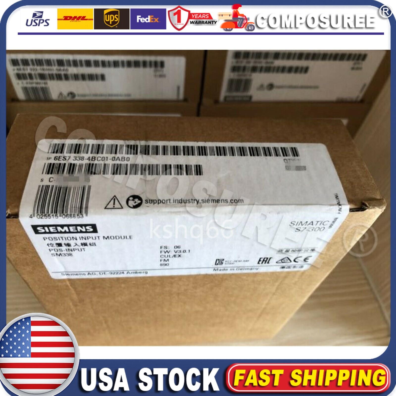 1P Siemens New 6ES7 338-4BC01-0AB0 6ES7338-4BC01-0AB0 fast delivery