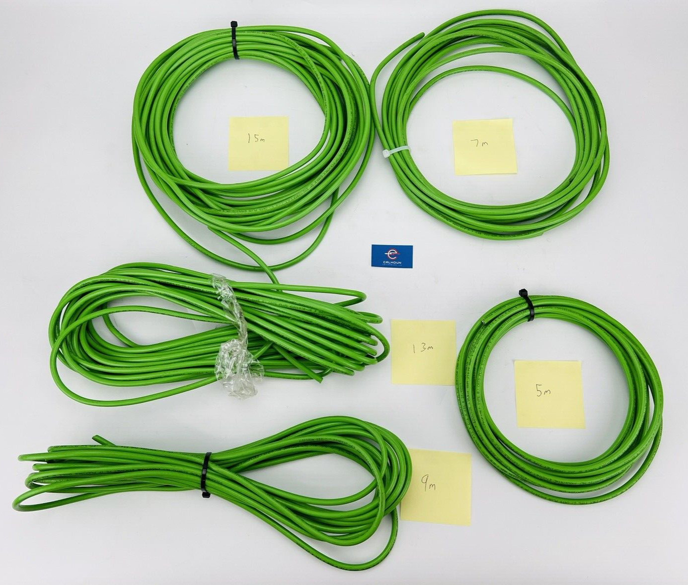 15m + 13m + 9m + 7m + 5m each Siemens 6XV1870-2B Profinet CAT 5 Ethernet Cables