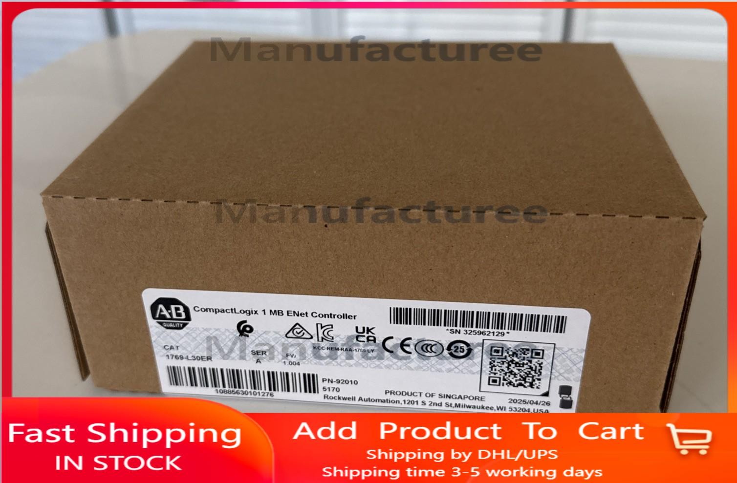 NEW Factory Sealed AB 1769-L30ER CompactLogix 1 MB Motion Controller 1769L30ER