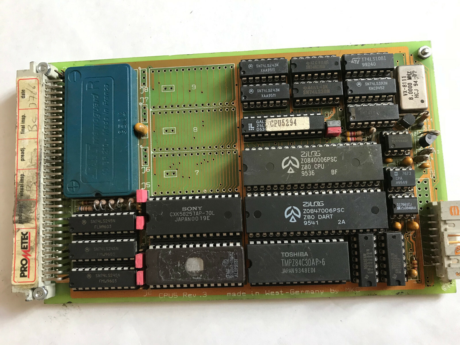 PROMETEC CPU5 REV.3 CNC ELECTRICAL CPUS REV.3 BY MKC germany,SU,SV