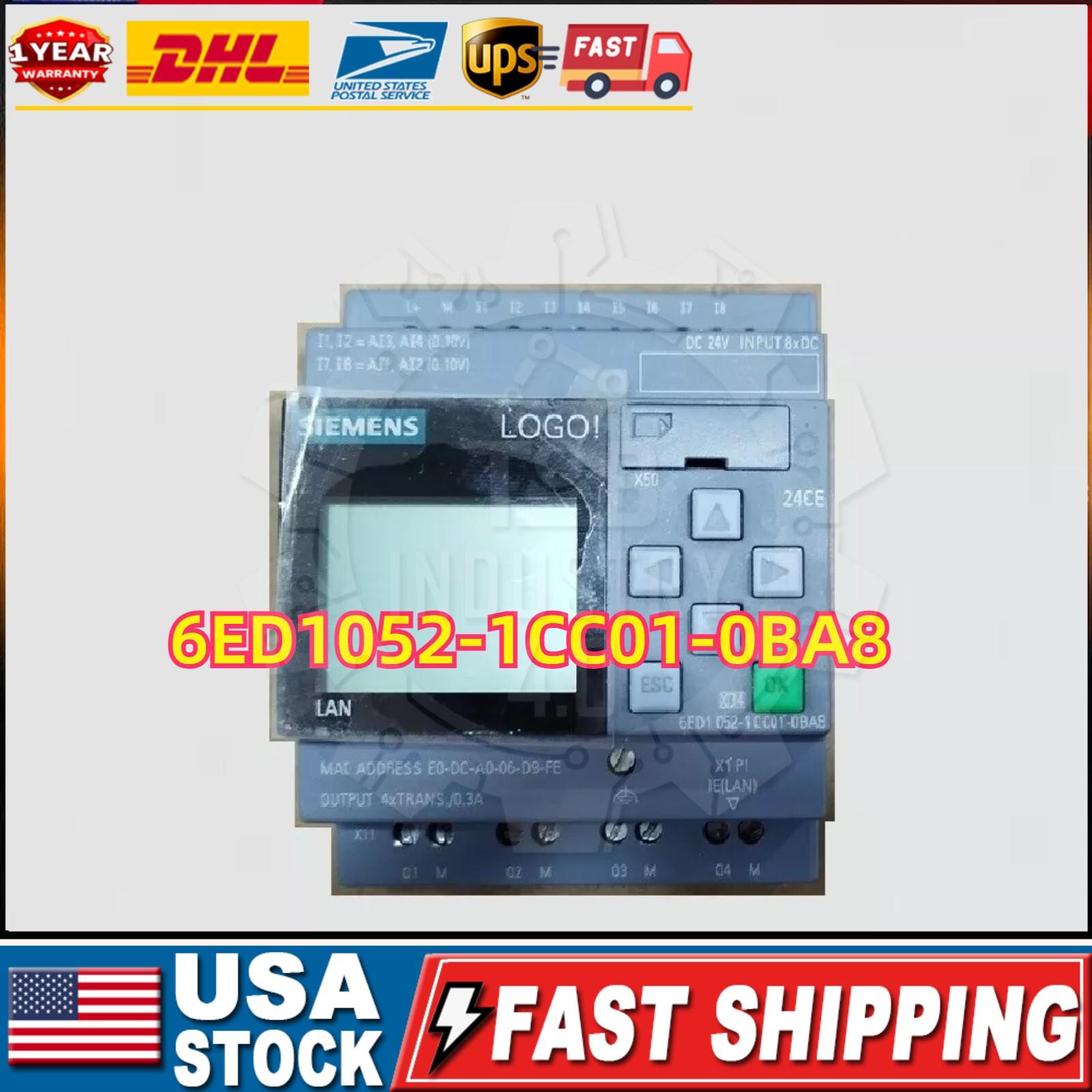 6ED1052-1CC01-0BA8 New Siemens 6ED1 052-1CC01-0BA8 LOGO 24CE logic module
