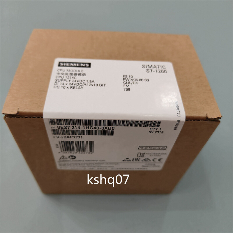 1pc New Siemens S7-1200CPU module 6ES7214-1HG40-0XB0 6ES7 214-1HG40-0XB0